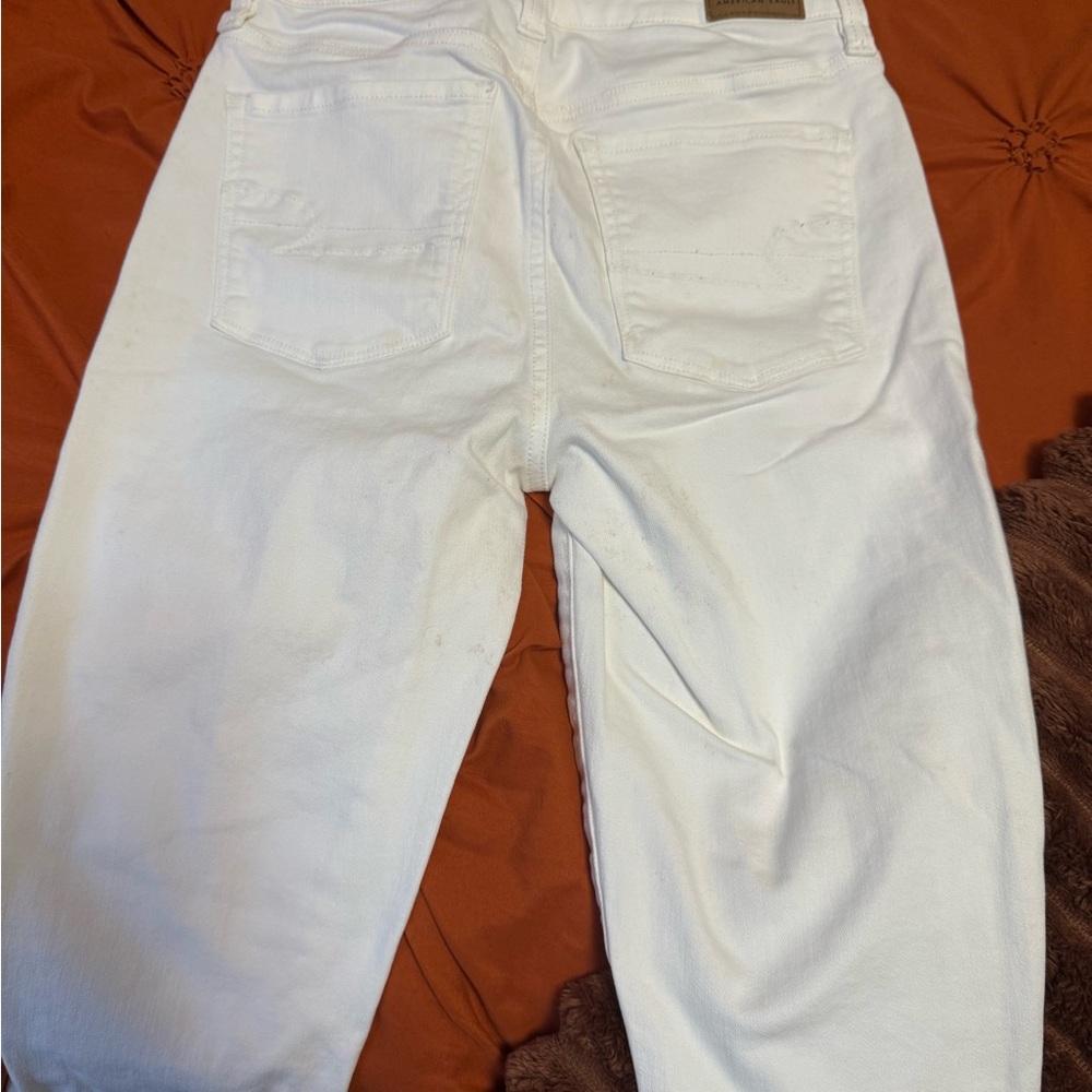 American Eagle Outfitters High Rise White Jeans